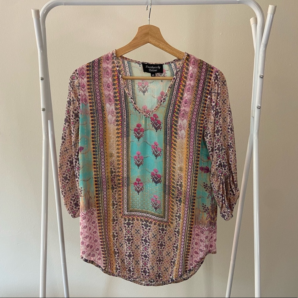 Sundance Catalog Feathers by Tolani Tunic